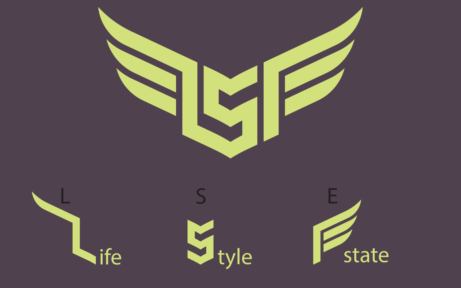 Life Style Estate logo showing the hidden detail within the mark